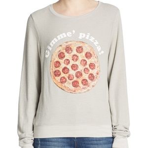 Gray Pizza Wildfox Sweatshirt